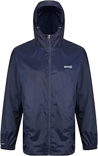 Regatta Pack-it Iii' Men's Lightweight Waterproof Breathable Padded Seams Hooded Jacket with Foldable Hood Jackets Waterproof Shell
