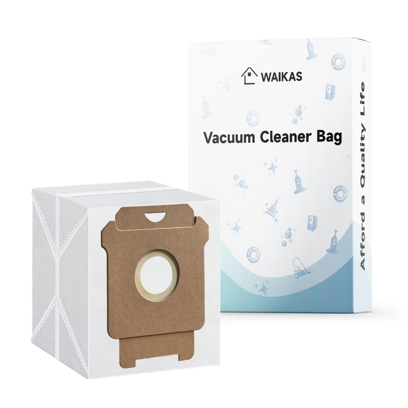 WAIKAS Bags for iRobot Roomba Series 100-700 and i/s/j, 6-Pack