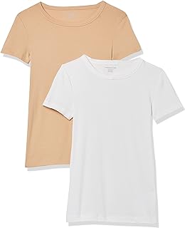 Amazon Essentials Women's Slim Fit Short Sleeve Box-Neck T-Shirt