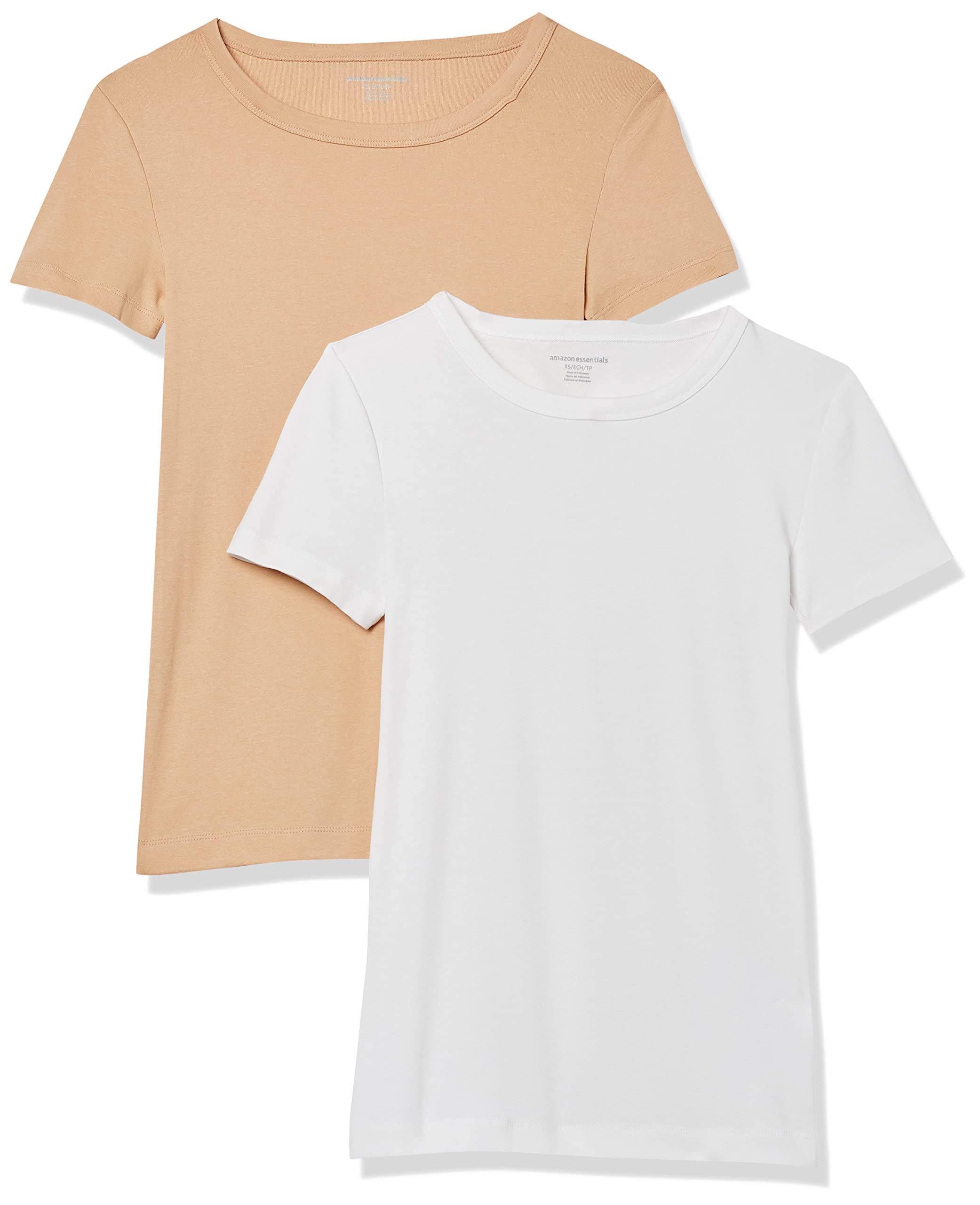 Amazon Essentials Women's Slim Fit Short Sleeve Box-Neck T-Shirt