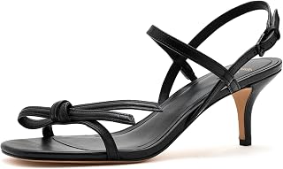 kate spade new york Women's Loop Smooth Leather Kitten Heel Sandal