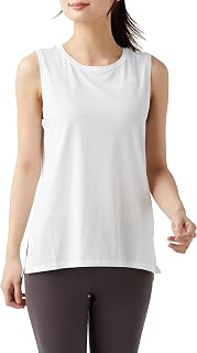 Amazon Essentials Women's Yoga Tank Top Soft Cotton Relaxed Fit (Formerly Core 10)
