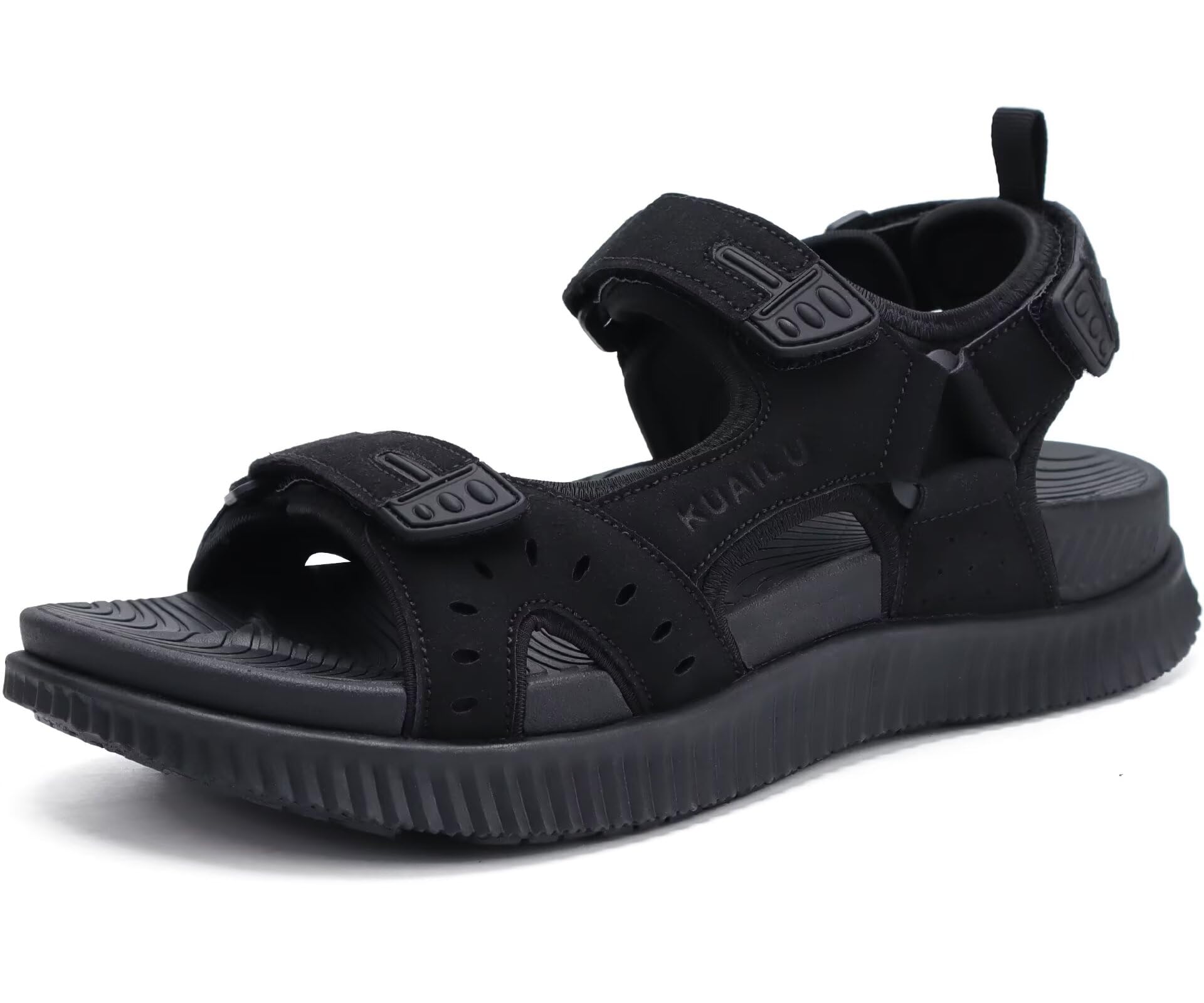 KuaiLu Mens Hiking Sandals with Orthopedic Arch Support Footbed