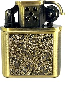 Vintage Style Metal Butane Lighter, Soft Flame(Without Butane)
