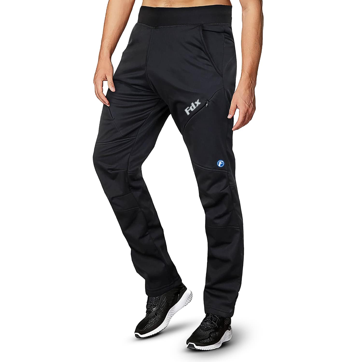 FDX Men’s Cycling Tights 3D Padded Windproof Warm Roubaix Bike Trouser