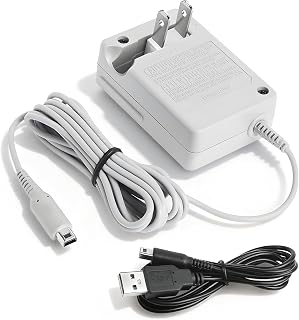 3DS Charger,Compatible with Nintendo 3DS/ DSi/DSi XL/ 2DS/ 2DS XL/New 3DS 100-240V Wall Plug AC Adapter Power Cord,Nintendo 3ds Charger Fast Charging Portable for Travel Daily Use