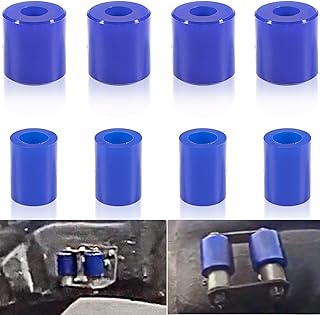 8 Pack Hood Roller Bushings for Peterbilt 357, 375, 379, Reference Part 13-04391, 13-03593, 377 with J Style Hinges, Polyurethane Hood Roller Bushing for Kenworth ATRO, Blue