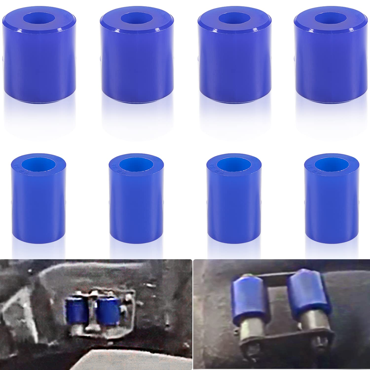 8 Pack Hood Roller Bushings for Peterbilt 357, 375, 379, Reference Part 13-04391