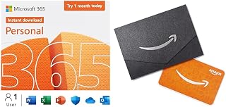 Limited Time Offer: $10 Amazon Gift Card + Microsoft 365 (Office) 1-Month | Activation Required | Auto-renewing