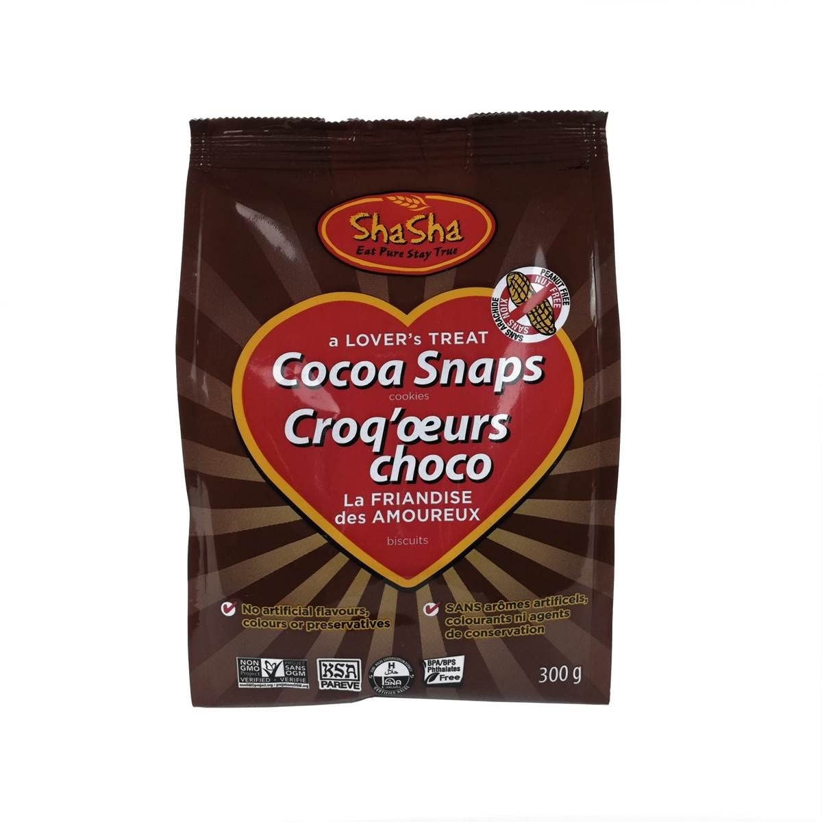 ShaSha Cocoa Snap Cookie 300g