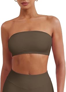 YEOREO CoreFlex Workout Bandeau Sports Bra