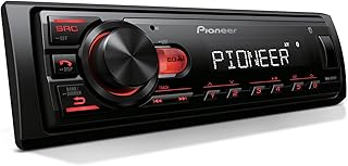 Pioneer MVH-S110BT 1-Din Digital Media Car Stereo with Bluetooth | Digital Media Receiver, USB Input, 50W x 4 Output, AM/FM Radio, iPhone & Android Compatible, Front & SW RCA Output