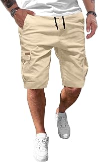 JMIERR Men's Casual Sport Chino Shorts with Pockets