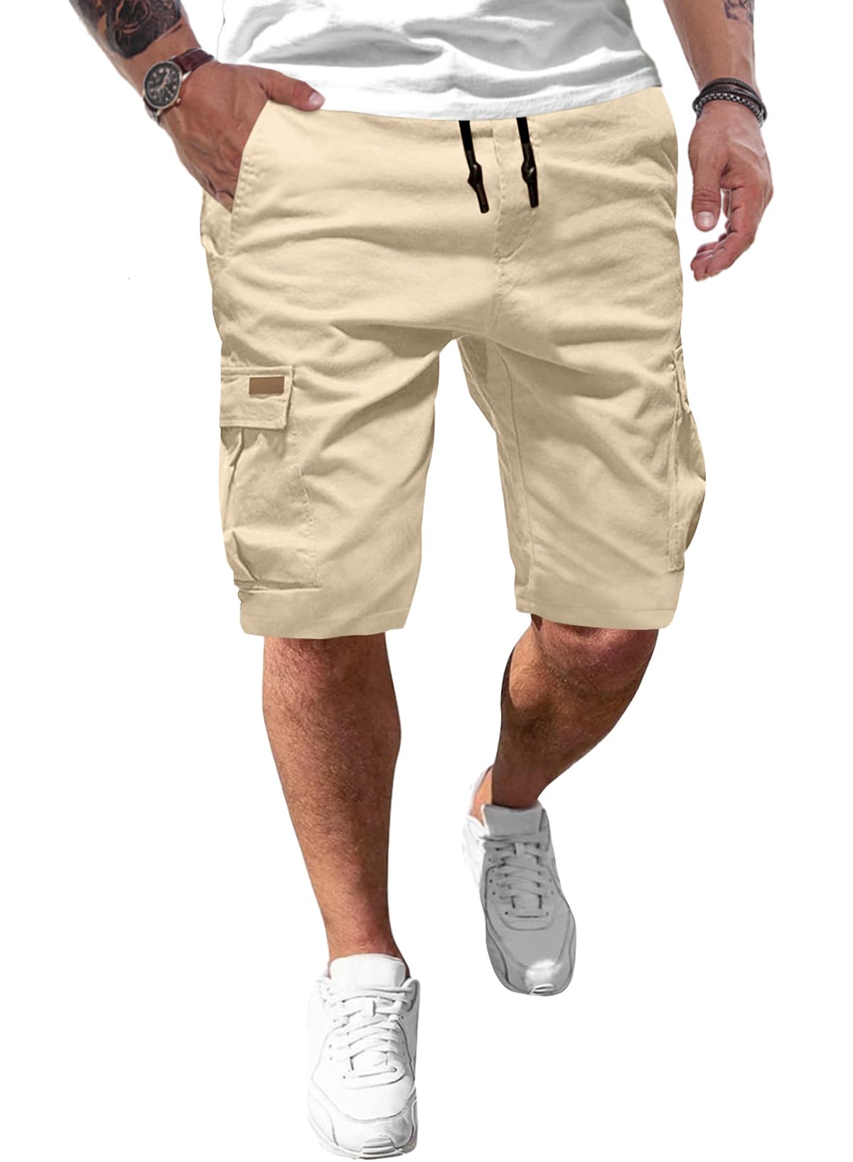 JMIERR Men's Casual Sport Chino Shorts with Pockets