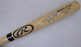 Frank Thomas Autographed Blonde R.a.w.l.i.n.g.s Baseball Bat Beckett BAS Stock #177490