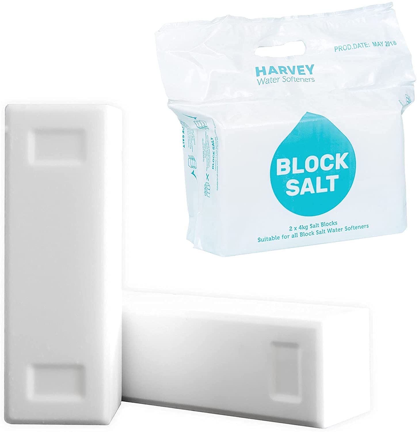 Harvey Block Salt for Water Softeners | Original Pure Grade A Food Quality Salt 
