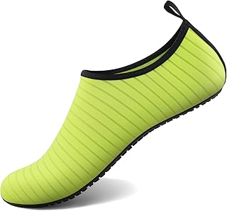ATHMILE Water Shoes for Women Men Barefoot Quick-Dry Aqua Socks for Beach Swim Pool River Yoga Lake Surf Sport Shoes Cruise Essentials Swimming Size 8.5-9.5 Women/7.5-8.5 Men
