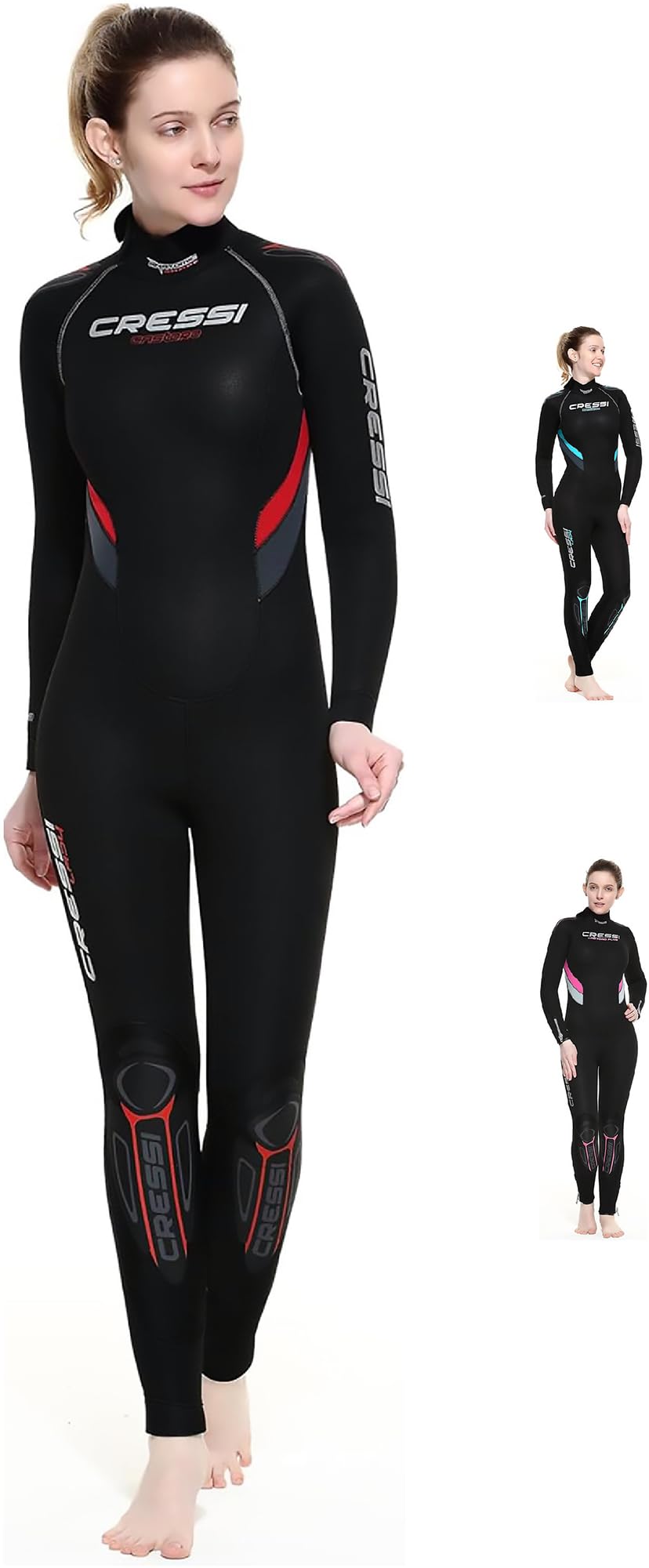 CRESSI Beaver Lady Monopiece Wetsuit – Women's One-Piece Wetsuit in High Stretch