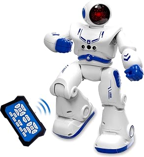 DUMMA Robot Toys for Kids, Remote Control Robot for 4+ Years Old Boy Gifts | Educational Kid Toys with Smart Gesture Sensing,Dancing,Program for 4 5 6 7 8 9 10 12 Years Old Boy Christmas Birthday, White