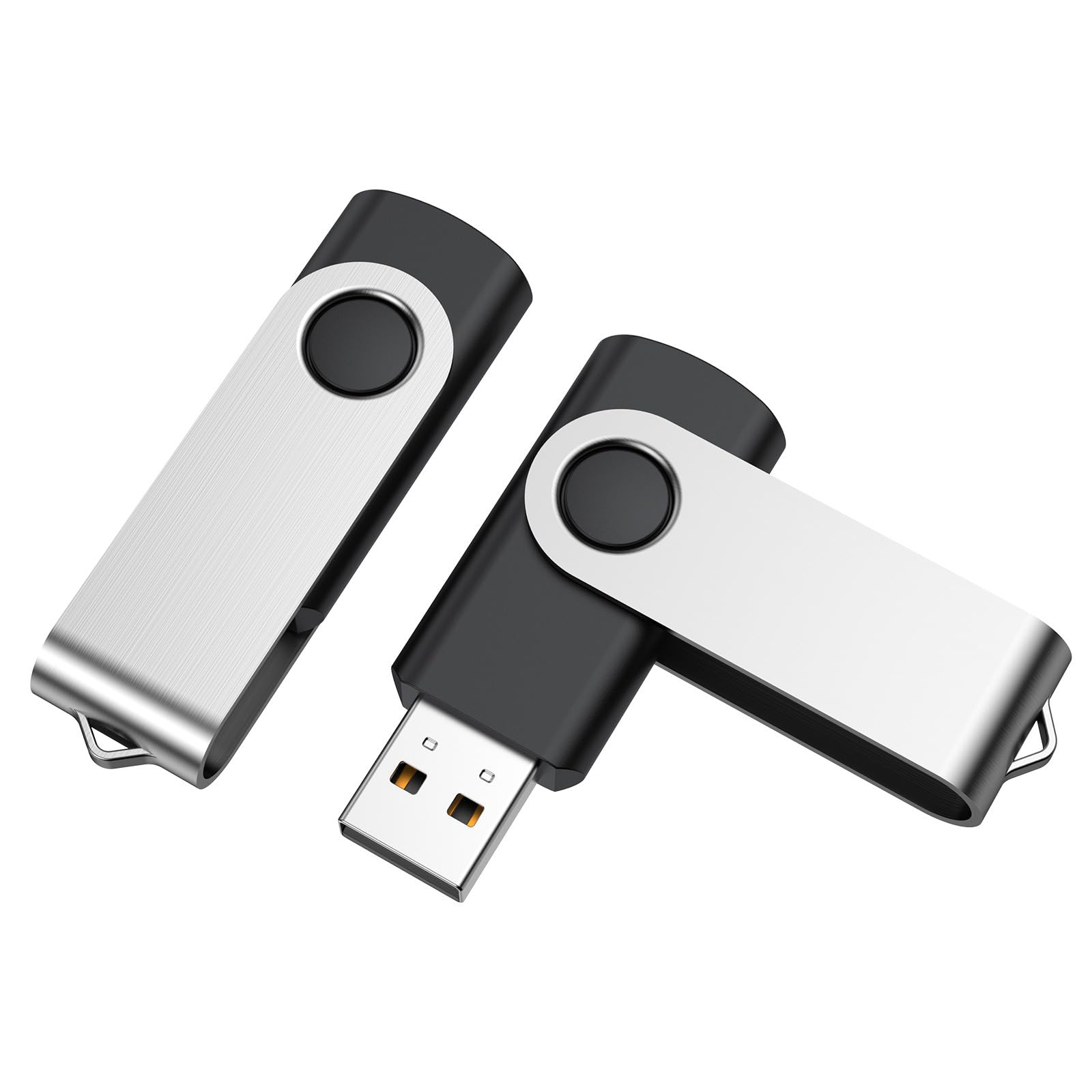 RAOYI 2 Pack 32GB USB Flash Drive Swivel USB Stick 32G USB 2.0 Memory Stick Meta