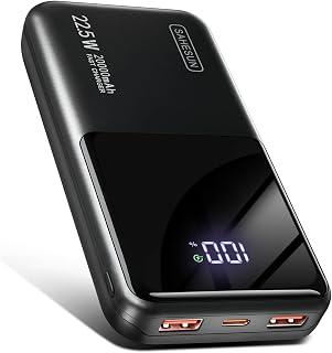 POWER BANK 20000mAh PD20W Fast Charging USB C 22.5W Portable Charger Power bank with LCD Display Battery Pack for Smartphones Smartwatch Travel Camping Outdoor etc