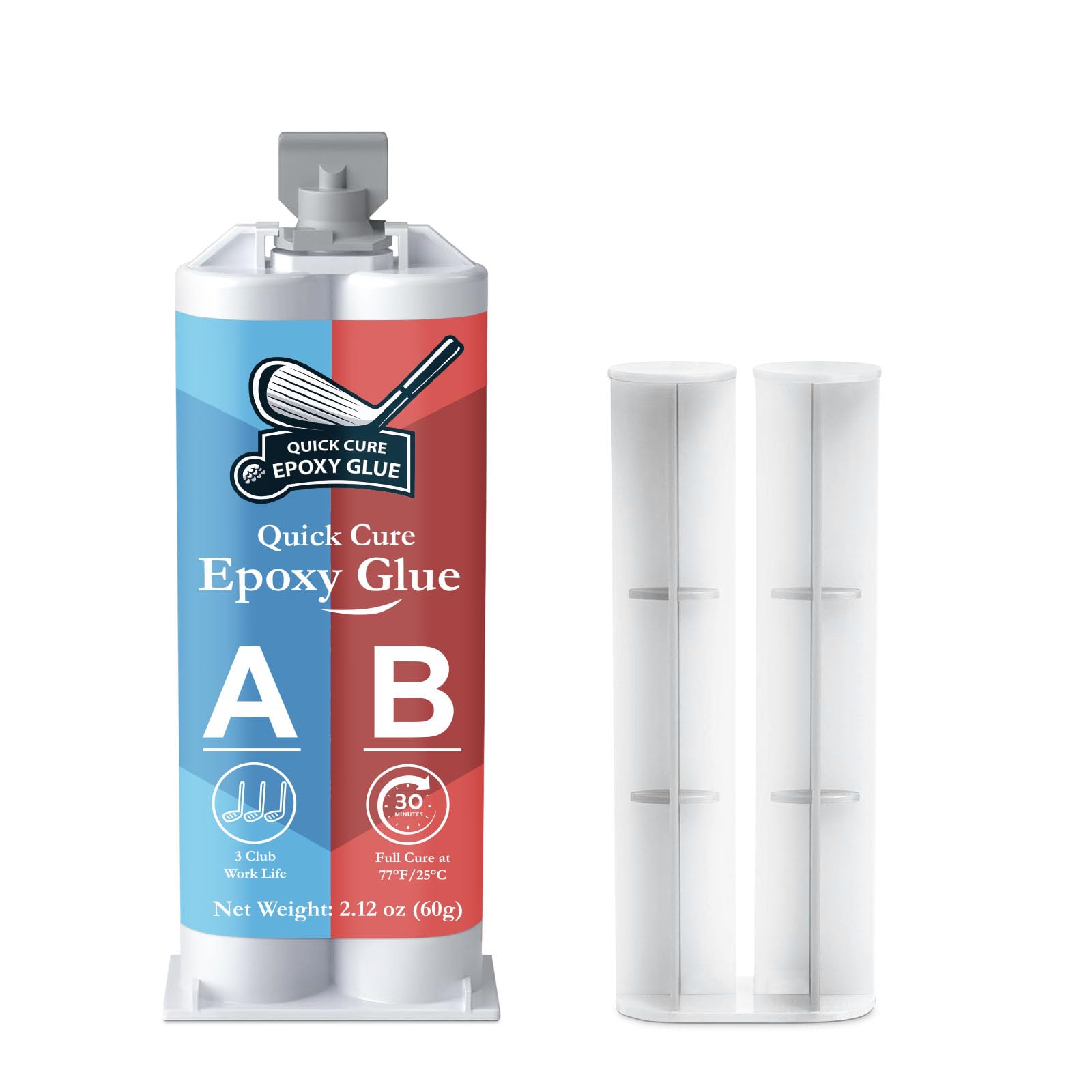 Golf Club Epoxy - Waterproof & Extra Strength - 5 Minute Golf Shaft Repair - Qui