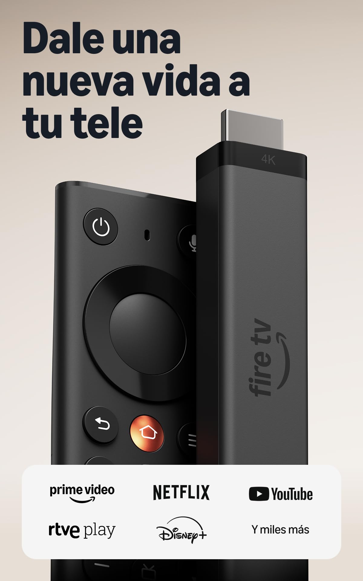 Amazon Fire TV Stick 4K (newest gen), simple 4K streaming, new Fire TV Remote, a