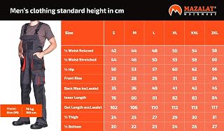MAZALAT work wear Men's Work Dungarees, Work Trousers, Work Trousers, Men's Work Pants, Work Clothing, Large Size S - XXXL, Men's Clothing