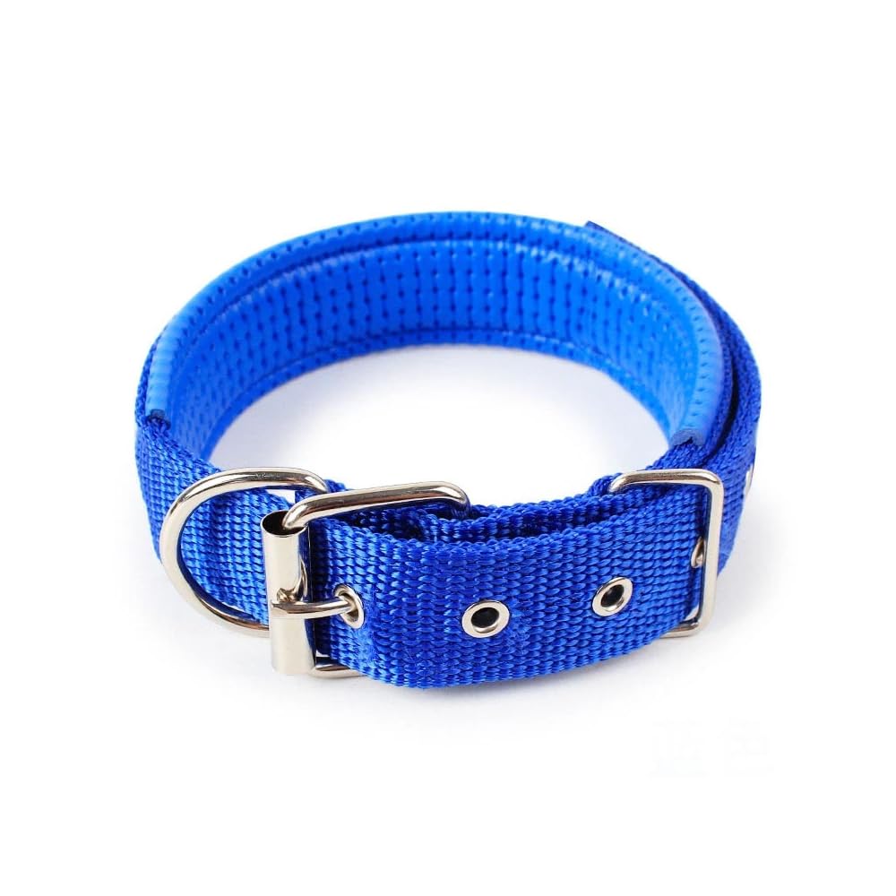 Adjustable Dog Collar, Soft Nylon Padding for Comfort, Durable and Secure Fit, S