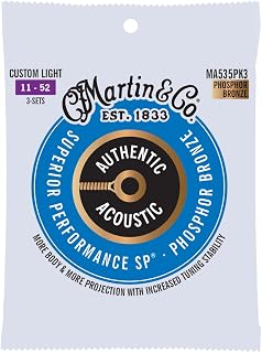 Martin Strings - MA535 - SP Phosphor Bronze 3 Pack Custom Light 11-52