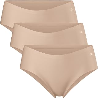 DANISH ENDURANCE Women's Invisible Hipster Panties, Sport Knickers, No-Show Underwear, Microfiber 3 or 5 Pack