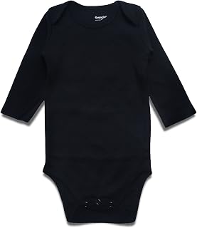ROMPERINBOX Unisex Baby Onsies Solid Baby Bodysuit Romper Blank for 0-24 Months Boys Girls