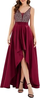 Ever-Pretty Women's Sleeveless V-Neck Empire Cut Elegant High Low Party Dress 00667