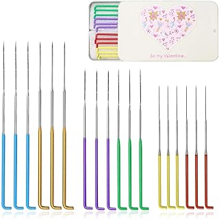 18 Pcs Needle Felting Needles for Needle Felting Tools Needle Felting Kit | 3 Sizes Wool Felting Needles Tool with Iron Box for Wool Felting 36 Gauge, 38 Gauge, 40 Gauge