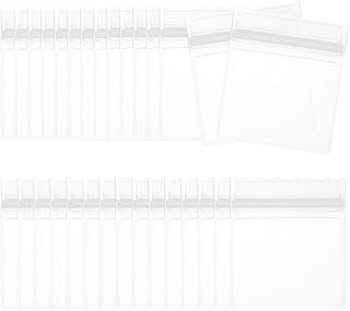 Anti Tarnish Jewelry Bag, 30 Pcs EVA Jewelry Storage Zipper Bags Anti Oxidation Small Bag for Packaging Jewelry, Earrings, Rings, Necklaces, 3.15 x 2.76 Inch, White