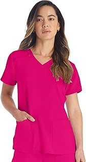 Dickies EDS Essentials Scrubs, V-Neck Womens Tops with Four-Way Stretch and Moisture Wicking DK615