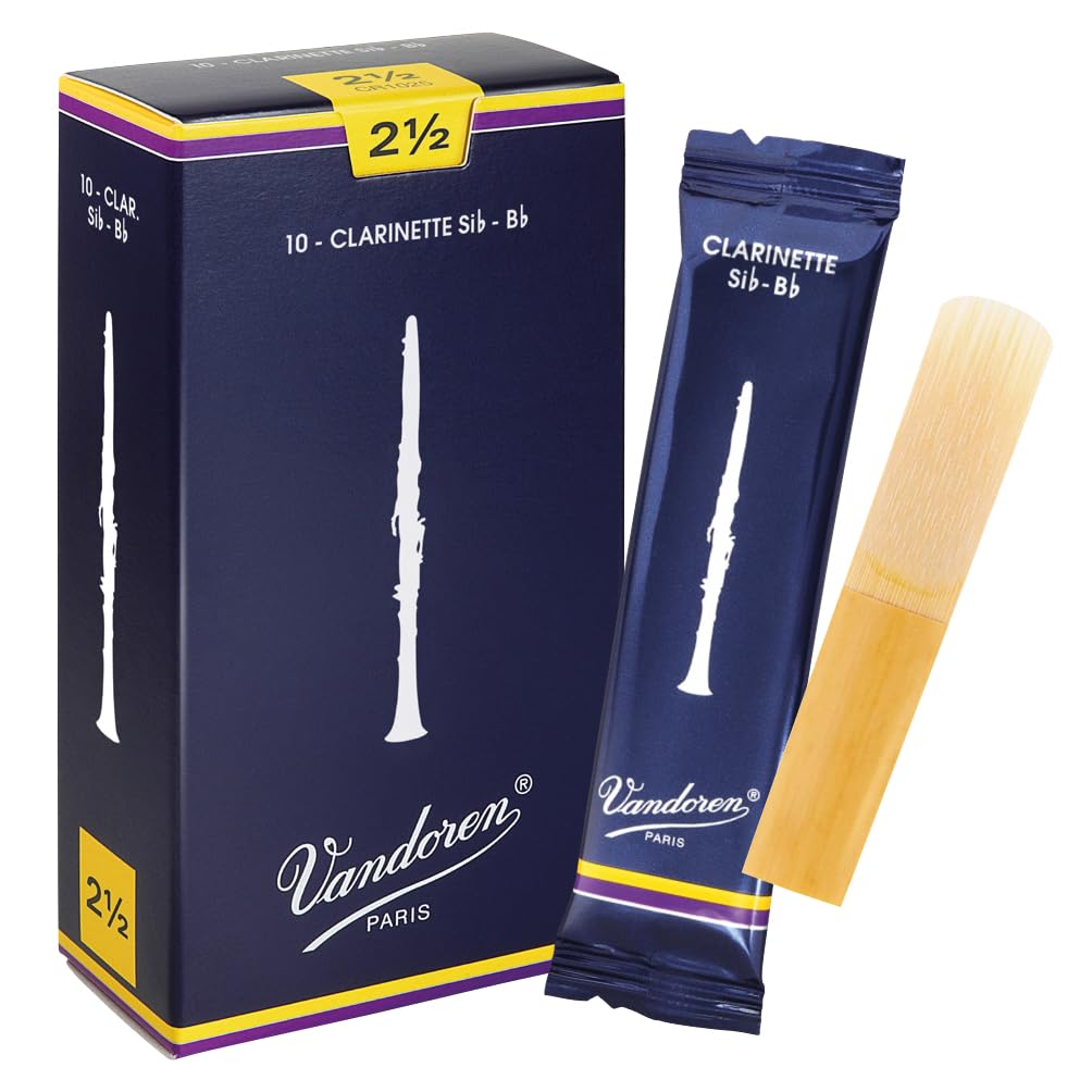 Vandoren Traditionnelles Boite De 10 Reeds Clarinette Bb No. 2.5