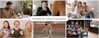 Mens Crewneck Sweatshirts Solid Color Geometric Texture Long Sleeve Casual Pullover Tops
