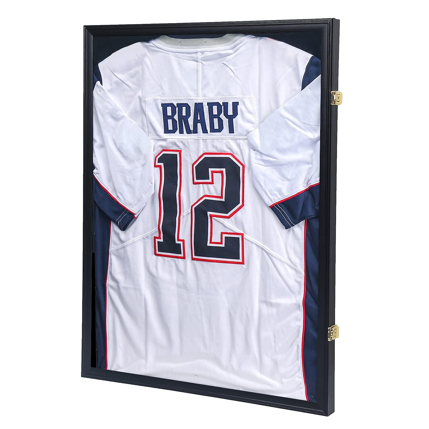 KCRasan Jersey Display Frame Case - Large Lockable Frames Shadow Box | UV Protec