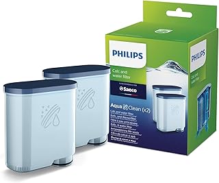 Philips Kalk CA6903 / 22 Aqua Clean water filter for coffee machines, double pack, plastic | Bis zu 5000 Tassen ohne Entkalken, Click&Go-System, Kalkschutz, besserer Geschmack und längere Produktlebensdauer (CA6903/22)