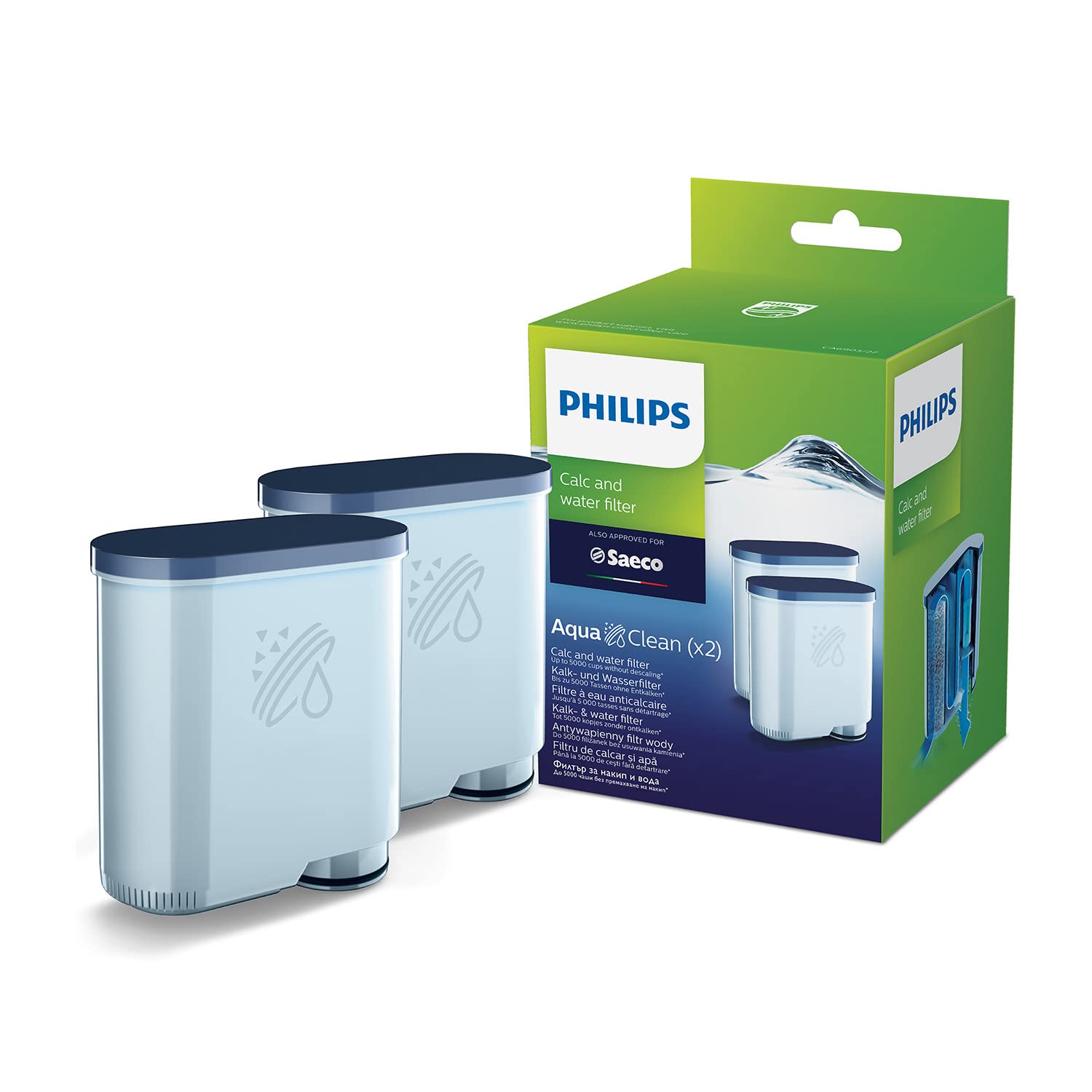 Philips Kalk CA6903 / 22 Aqua Clean water filter for coffee machines, double pac