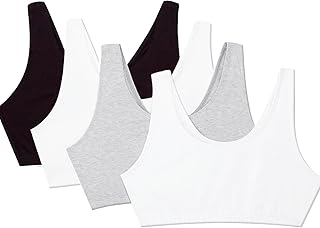 Fruit of The Loom Women's Spaghetti Strap Cotton Sports Bra, Pack of 3