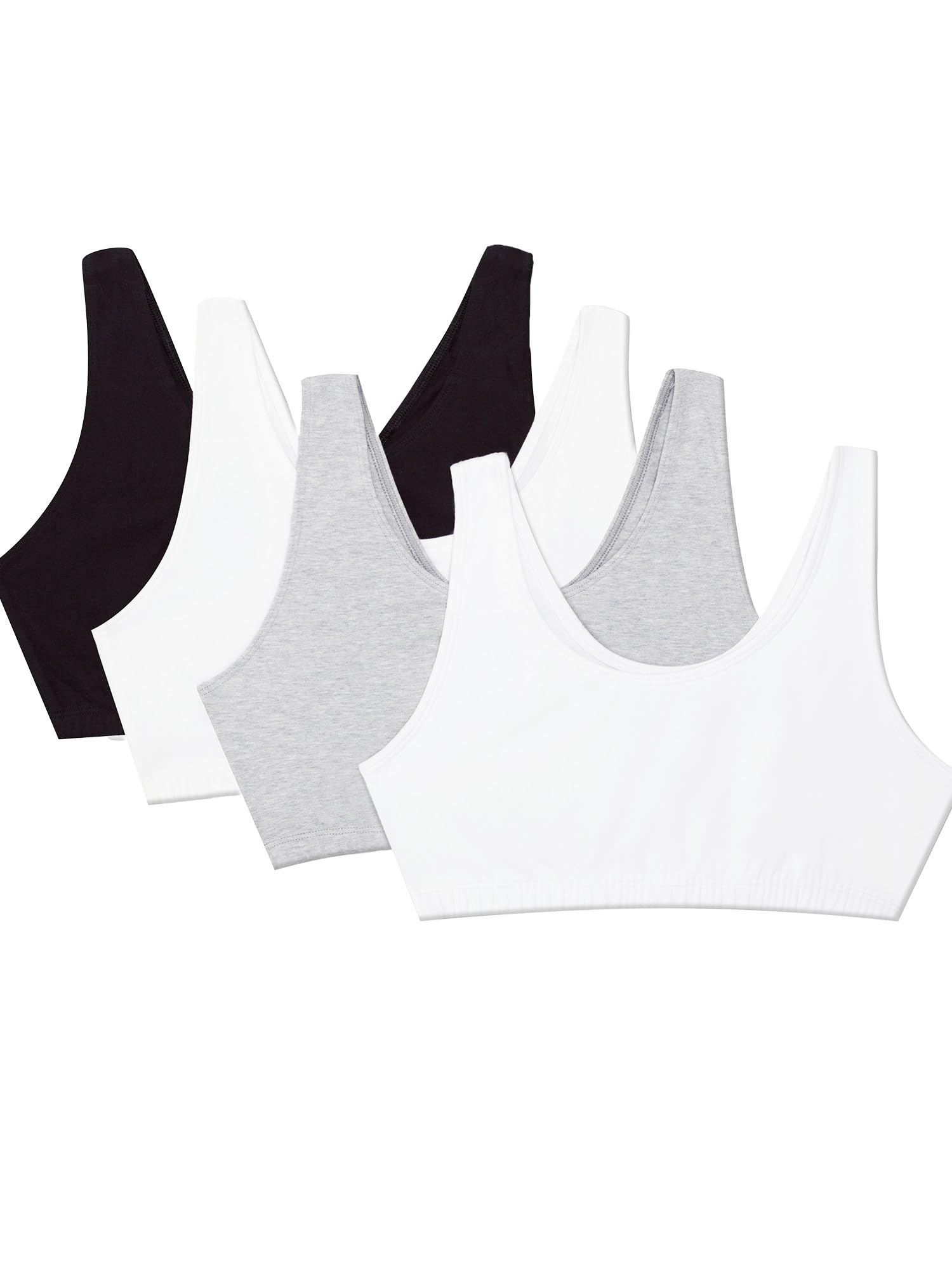 Fruit of The Loom Women's Spaghetti Strap Cotton Sports Bra, Pack of 3