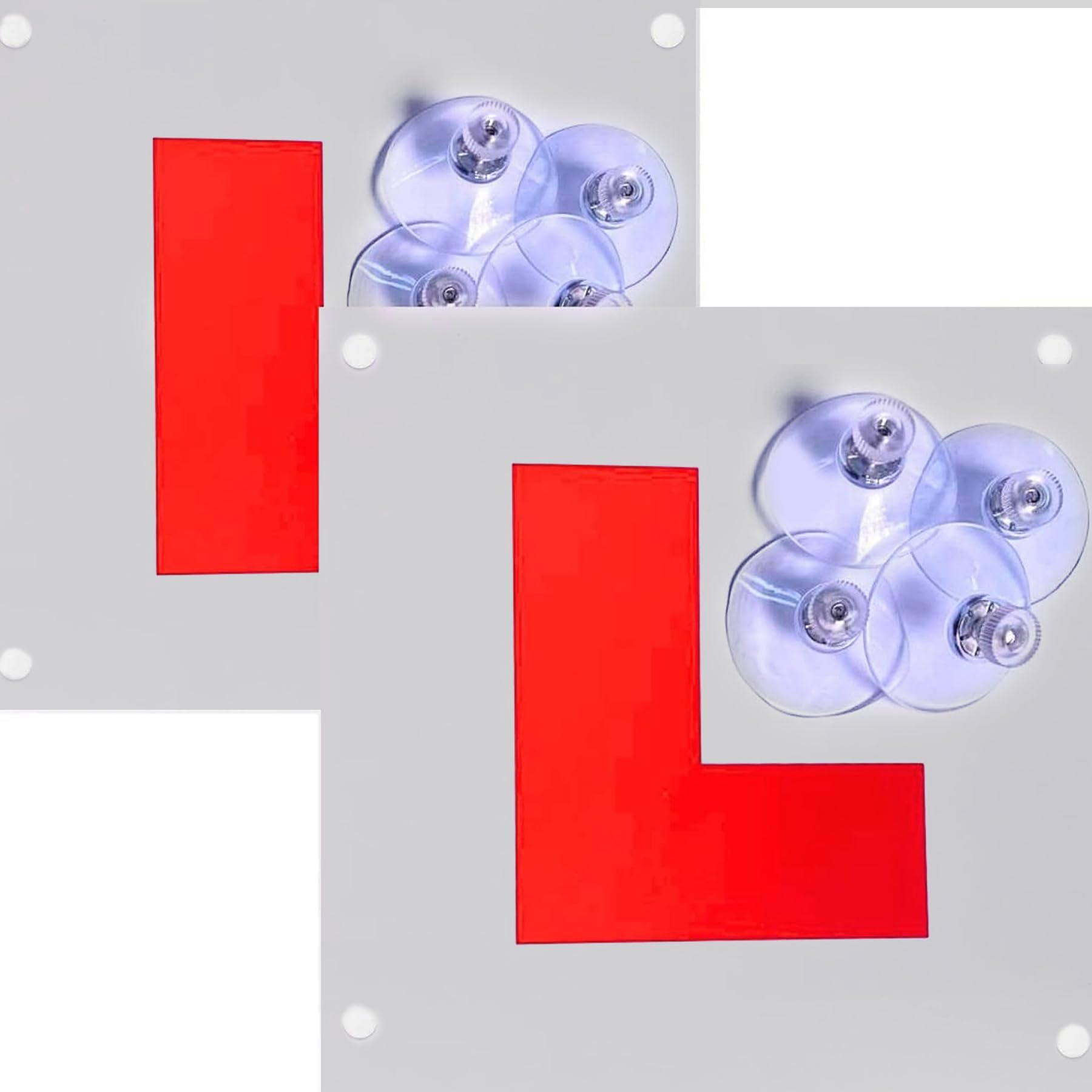 Caremore L Plates Magnetic, Magnetic Learner Driving L Plates Night reflective m