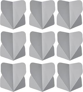 Dart Flights Pack of 9 PCS Dart Flights - Standard PET Dart Accessories - Steel Soft Tip Replacement Parts, Grey