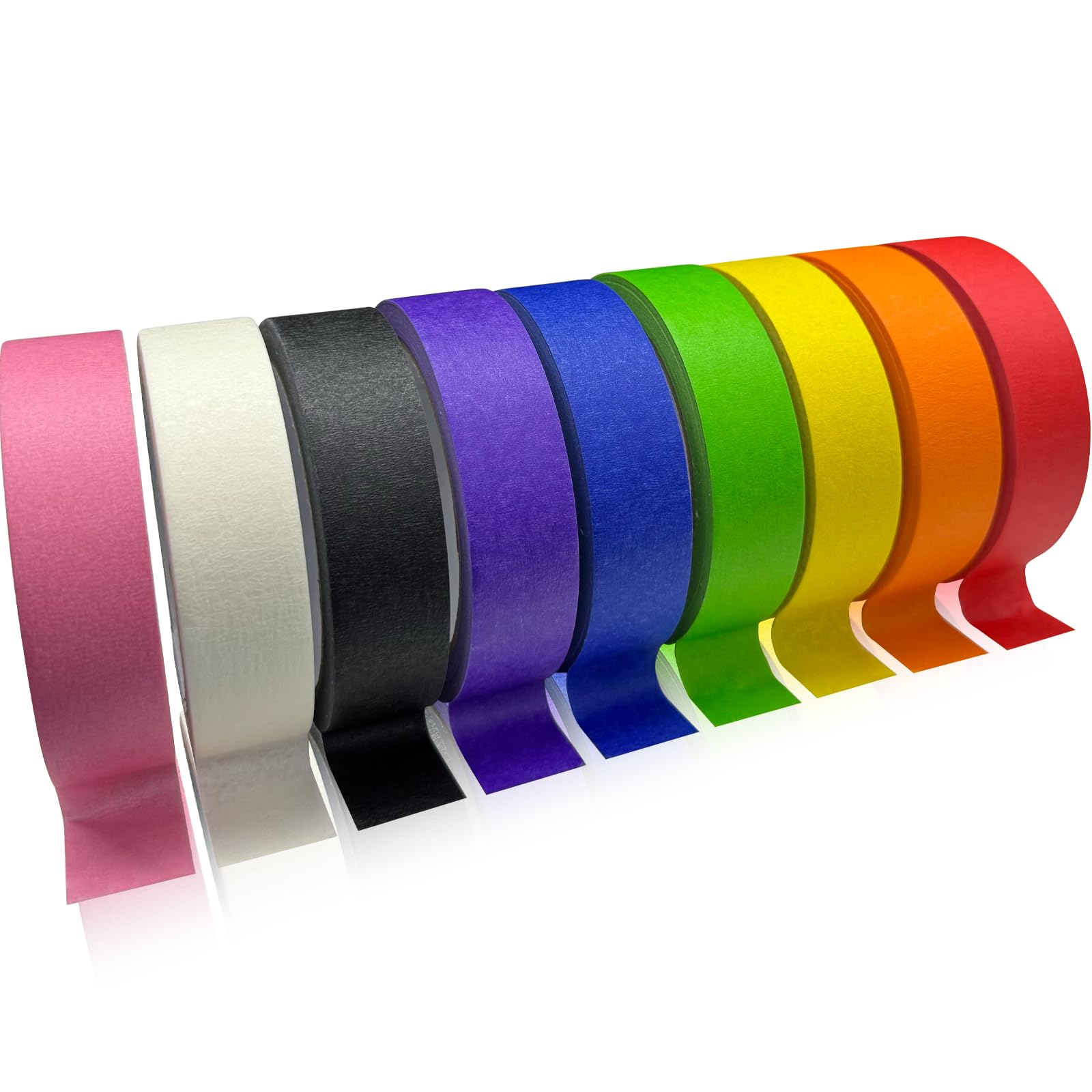 Colored Painters Tape, Premium Masking Tape, Multi-Surface Paint Tape, Removes E