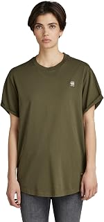 G-STAR RAW Lash Fem Loose Top T-Shirt for Women, Green (Shadow Olive D16902-4107-b230), S