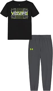 Under Armour Short Sleeve Tee and Jogger Set Boys Clothing Set