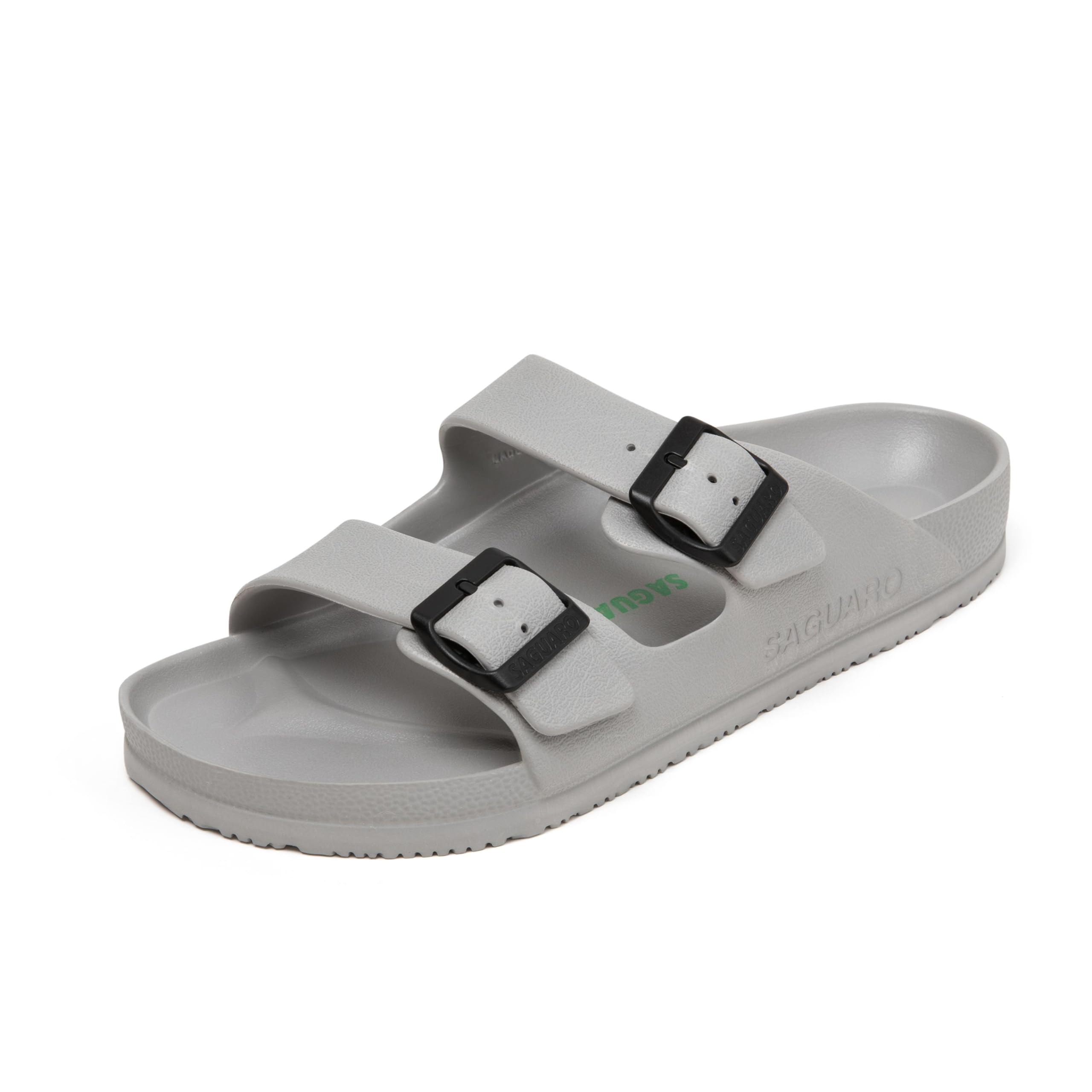 SAGUARO Comfortable EVA Double Buckle Sandals for Men Women Lightweight Adjustab
