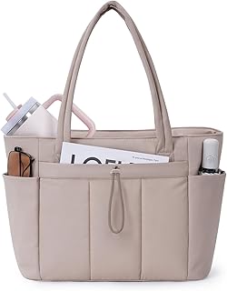 Wandering Nature Tote Bag with Cup Holder, Laptop Compartment and Trolley Cover for Travel Work Nurse Women